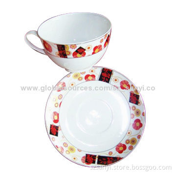 12-piece Porcelain Tea Set, FDA Certificate, Attractive and Elegant Design